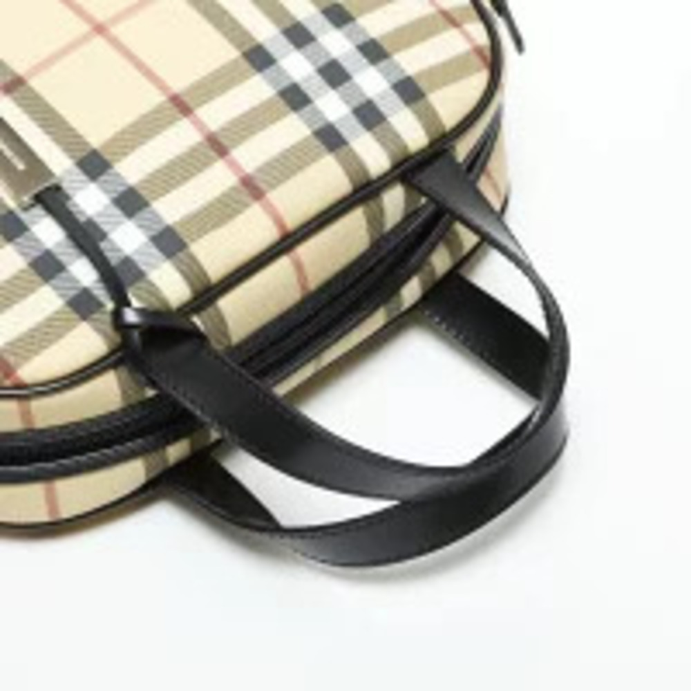 Burberry Nova Check Bowling Bag Handbag Beige - Picture 13 of 13